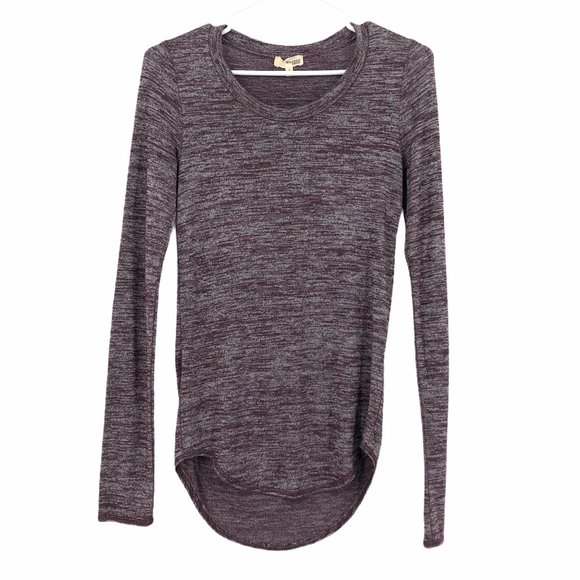 Wilfred Tops - Wilfred Free heathered maroon long sleeve tee
